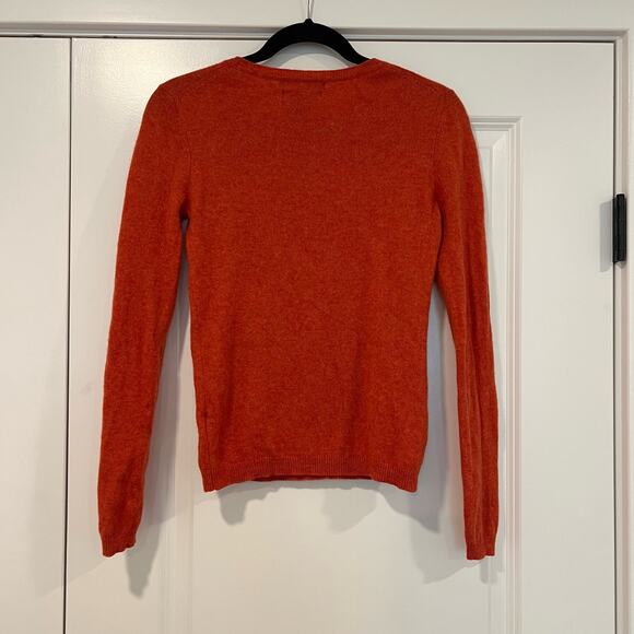 Tahari Women's Pure Luxe 100% Cashmere Rust Crewneck Sweater Size S - Picture 6 of 9